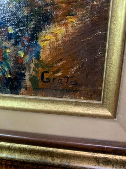 null Marcelle GRATA (active au XXe siècle)

Portrait de gitane

Huile sur toile signée...
