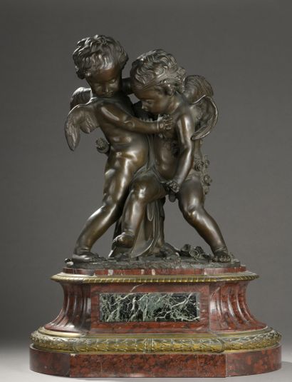 null D'après Étienne FALCONET (1716-1891)

Deux amours se disputant un coeur

Épreuve...