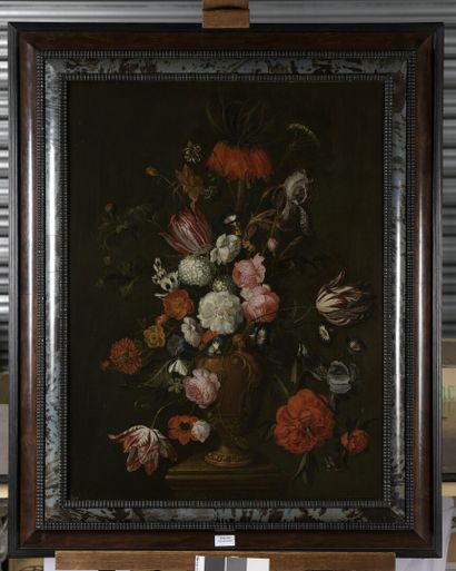 null David Cornelisz de HEEM (Anvers 1663 - La Haye 1701)

Bouquet de fleurs sur...