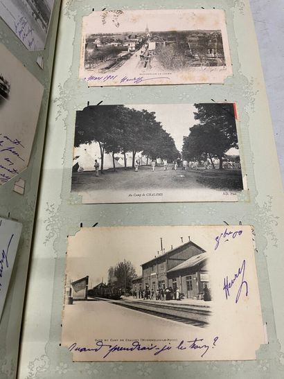 null Un album de cartes postales de l'Aube, de la Haute-Marne, de la Marne, de l'Aisne,...