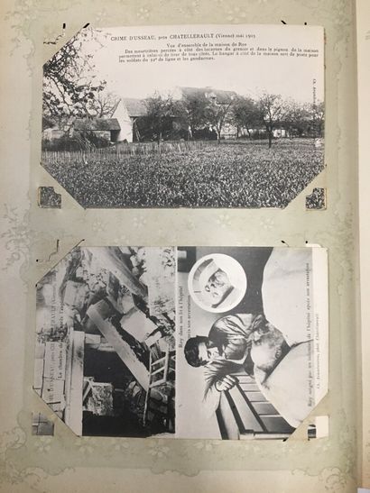 null Un album de cartes postales françaises diverses de la Vienne, de Vichy et de...