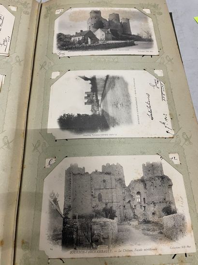 null An album of postcards from Auvergne, Nièvre and other regions. About 300 ca...