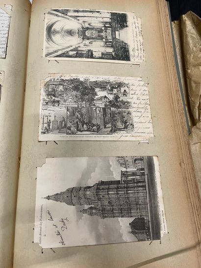null An album of old postcards from Arras, Boulogne-sur-Mer, Montreuil-sur-Mer, Berck,...