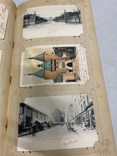 null Un album de cartes postales anciennes de la Haute-Marne, des Ardennes, de la...
