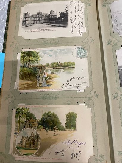 null Un album de cartes postales anciennes de l'ancien département de la Seine-et-Oise....