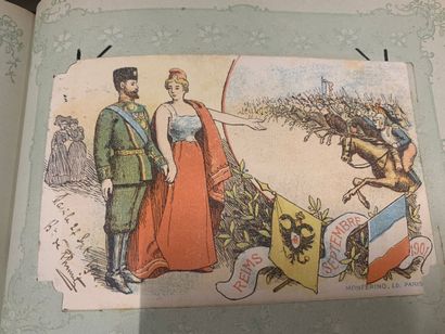 null Un album de cartes postales françaises diverses de Paris, de l'ancienne commune...