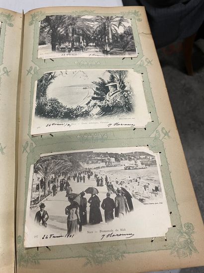 null An album of old postcards of the Midi, Provence, the Mediterranean region and...