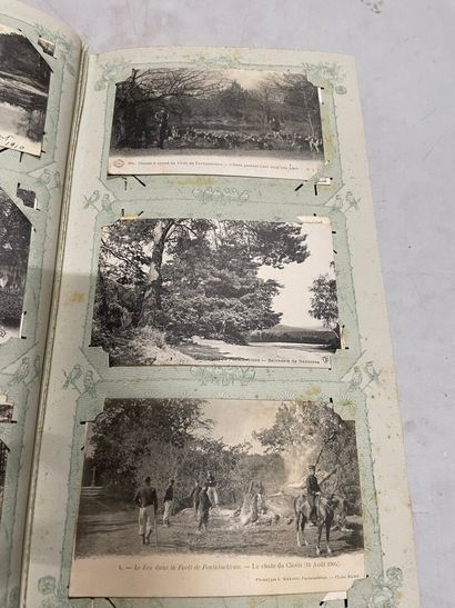 null An album of postcards of Fontainebleau. About 80 cards.