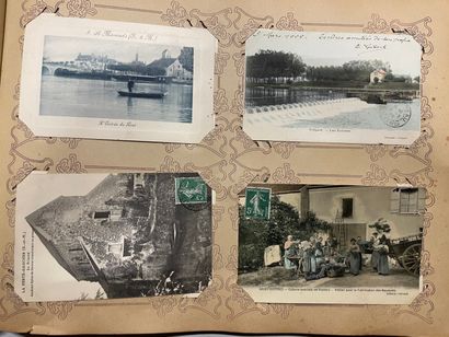 null Ensemble de très belles cartes postales de la Seine-et-Marne, nombreuses cartes...