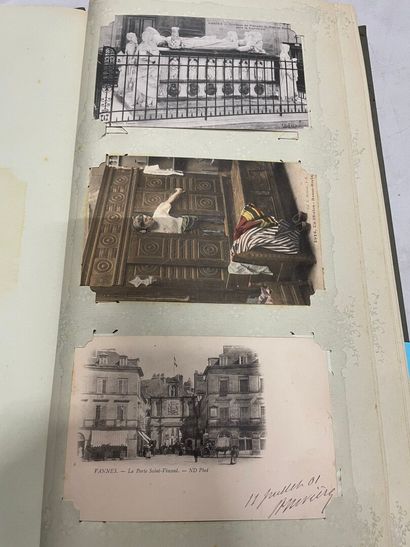 null Un album de cartes postales anciennes de Bretagne. Environ 350 cartes.