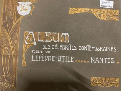 null A rare album of large chromos in their original album "Album des célébrités...