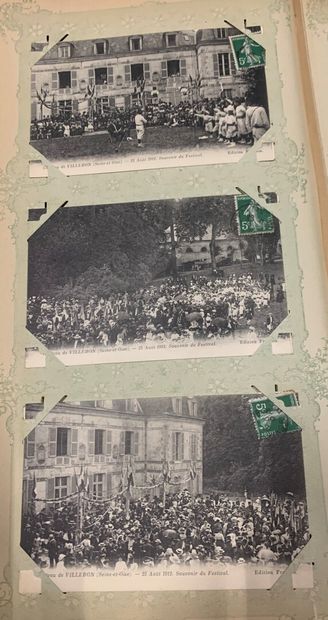 null Un album de cartes postales de Paris, de l'ancien département de la Seine-et-Oise...