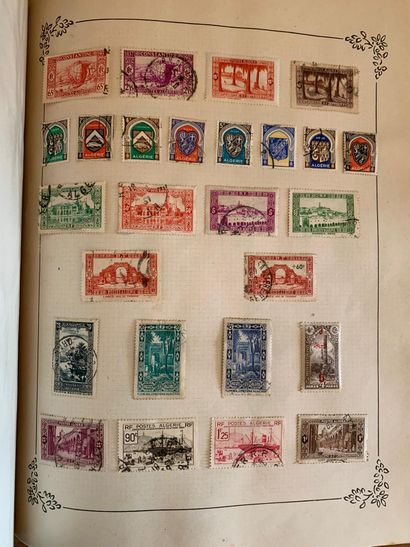 null ALL COUNTRIES: Issues 1840/1960: 4 albums containing mint and cancelled stamps...