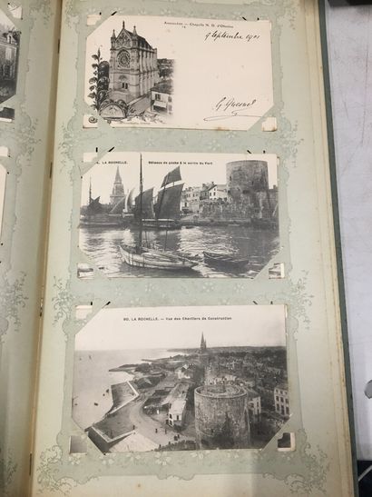 null An album of postcards of the Charente and Charente-Maritime. About 290 card...