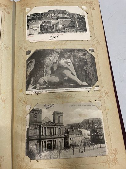 null Un album de cartes postales anciennes de la Haute-Marne, des Ardennes, de la...