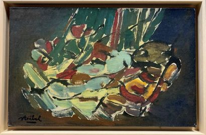null STOEBEL Edgar (1909-2001) 

Composition abstraite

Huile sur toile signée en...