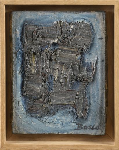 null 
BOSCO Pierre (1909-1993) 




Composition sur fond bleu




Huile sur toile...