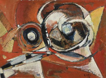 null LERSY Roger (1920-2004)

Composition à motifs circulaires sur fond rouge

Huile...