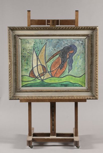 null STOEBEL Edgar (1909-2001) 

Mermaid

Oil on canvas signed in the lower right...