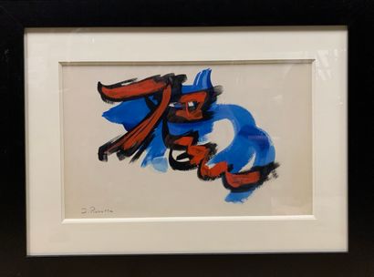 null PICHETTE James (1920-1996)

Blue and red composition

Gouache on paper signed...