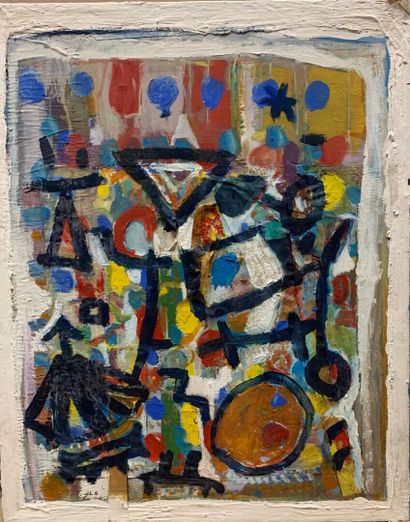 null GODART Lionel (né en 1949)

Composition abstraite

Huile sur toile et collage...