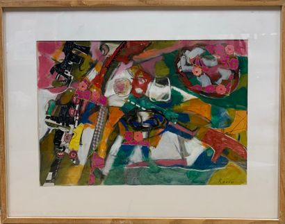 null 
ROSSO Eliane (1928-1994)

Composition

Collage signé en bas à droite.

34 x...