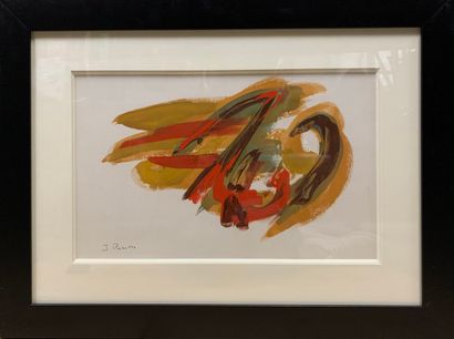 null PICHETTE James (1920-1996)

Yellow and red composition

Gouache on paper signed...