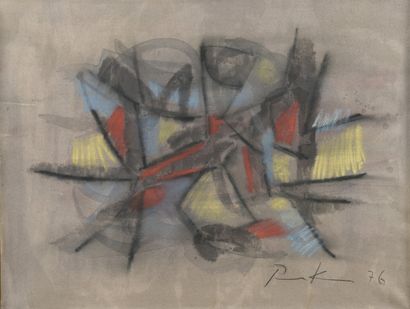 null 
PARKER Bill (1922-2009)

Composition abstraite

Aquarelle et pastel sur papier...