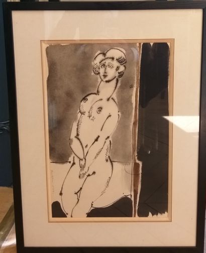 null Luigi BARTOLINI (1892-1963)

Nu féminin 

Encre sur papier signée et datée ...