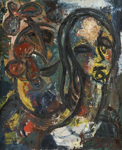 null 
LORSCH Dominique (1930-1990)




Portrait de femme




Huile sur toile signée...