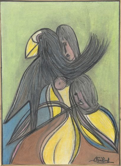 null 
STOEBEL Edgar (1909-2001) 




Femmes au perroquet



Pastel et crayon sur...