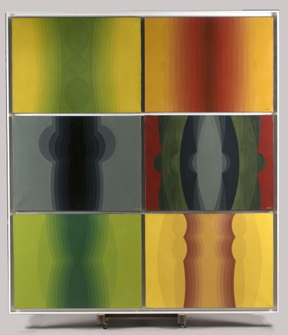 null 
MIODRAG Dordevic (né en 1936)




Série de six compositions 




Six huiles...