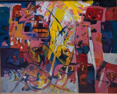 null ROSSO Eliane (1928-1994) 

Studio 4 - Composition

Huile sur toile signée en...