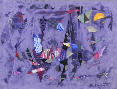 null BERROETA Pierre de (1914-2004)

Composition géométrique sur fond violet

Gouache...