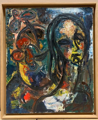 null 
LORSCH Dominique (1930-1990)




Portrait de femme




Huile sur toile signée...