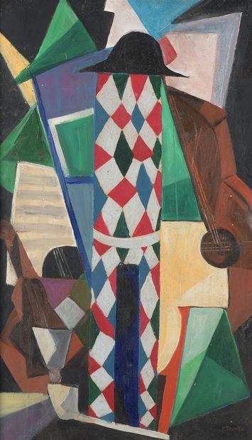 null 
Federico KROMKA

(Czechoslovakia 1890-1942 deported)

Cubist composition

Oil...