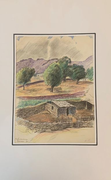 null Leonide FRECHKOP (Moscow 1897-1982 Brussels)

Views of Corsica

Pencil on paper,...