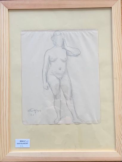 null Leonide FRECHKOP (Moscow 1897-1982 Brussels)

Study of a female nude

Black...