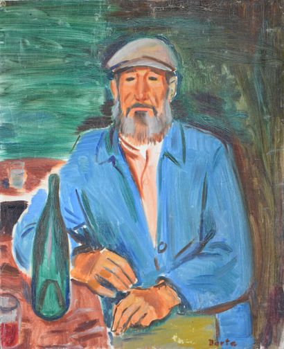 null László BARTA

(Nagykrös 1902 1961 Saint-Tropez)

Man with a cap

Oil on canvas

Signed...