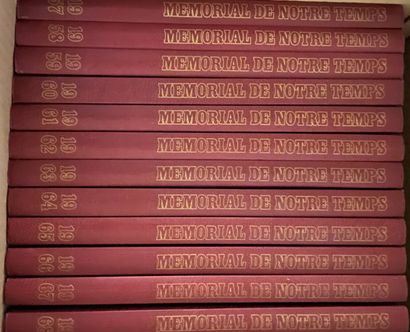 null Batch of volumes "Memorial de notre temps", years 1939 to 1978