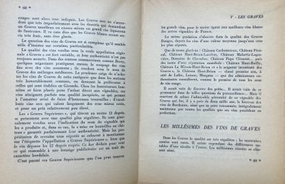 null (BORDEAUX.) 2 volumes brochés : CORDIER, D. Les Grands Vins de Bordeaux, (Bordeaux,...