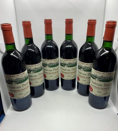 null 12 bottles of Château PAVIE, 1er Grand Cru Classé, Saint-Emilion Grand Cru 1988...