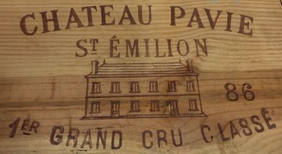 null 12 bouteilles de Château PAVIE, 1er Grand Cru Classé, Saint-Emilion Grand Cru...