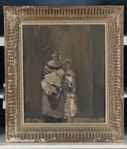 null Alfred ABERDAM			

(Lwów/Lviv 1894 -1963 Paris)

Femmes avec enfant, 1945

Huile...