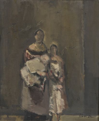 null Alfred ABERDAM			

(Lwów/Lviv 1894 -1963 Paris)

Femmes avec enfant, 1945

Huile...