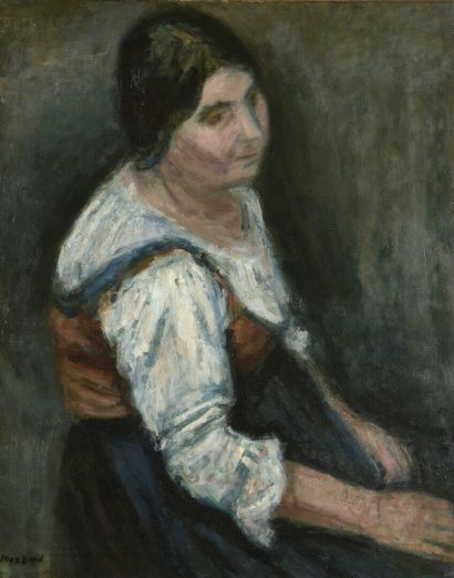  Max BAND 
(Naumestis 1900 1974 New York) 
Seated woman 
Oil on canvas, signed lower...