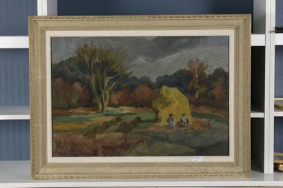 null Jacques CHAPIRO

(Dvinsk 1887 1972 Paris)

Landscape with a millstone, 1928

Oil...