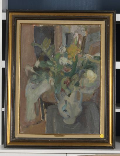 null 
Lazare VOLOVICK

(Krementchouk 1902 – 1977 Paris)

Fleurs dans un vase rose

Huile...