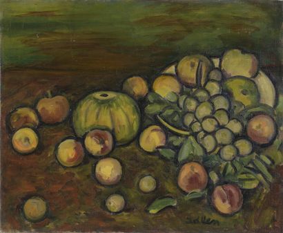 null Michel ADLEN

(Saki 1898 1980 Paris)

Still life with fruits

Oil on canvas,...