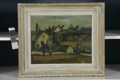 null Moly CHWAT

(Bialystok 1888 1979 Paris)

Hilly landscape 

Oil on canvas, signed...